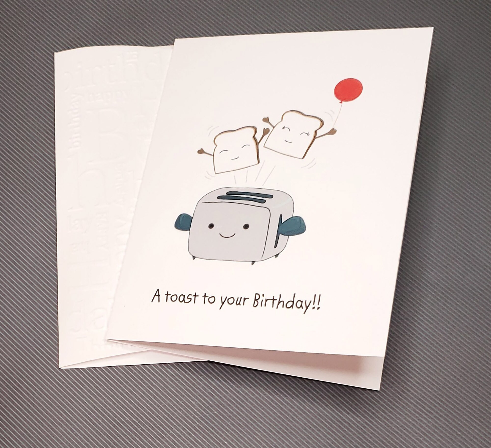 A Toast to Your Birthday Card Toast Toaster Pun Funny Laugh - Etsy