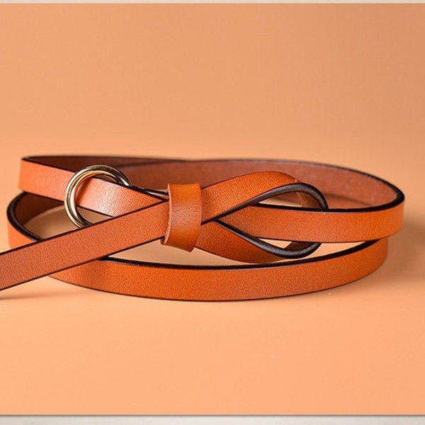 Leather Tie Belt Etsy
