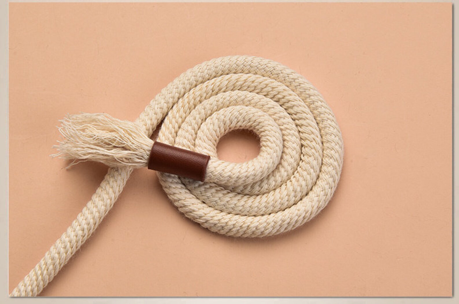Casual Cotton Cord Belts for Women,sweet Knotted Waist Rope,beige