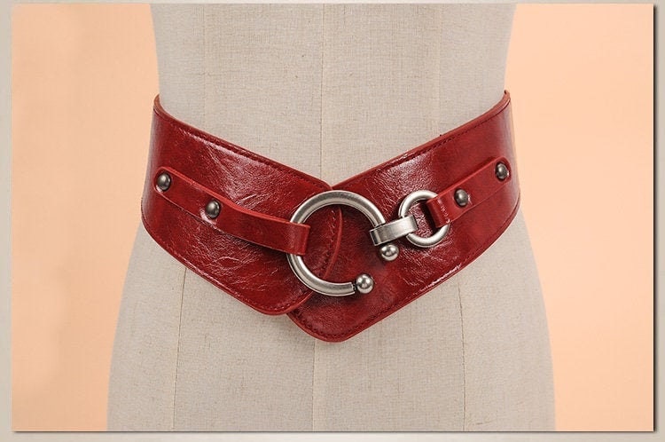 FAN&LOUIS Gold Waist Chain Belt for Women Dresses Metal Link Dangling Cinturones de Mujer