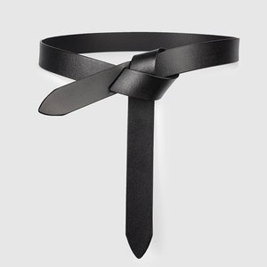 Woman Thin leather belt,Various shapes belt, Isabel Marant belt,Leather knot belt,Woven Leather belt,Genuine belt,Party belt,Custom belt. image 3