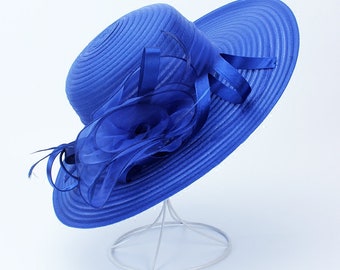 Chapeau de fête de thé pour femmes, chapeau d’église, chapeau de derby, chapeau de fantaisie, chapeau élégant en organza, chapeau de fête de thé, chapeau de mariage, chapeau rétro, cadeau pour elle,