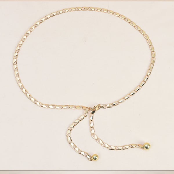 thin gold chain belt