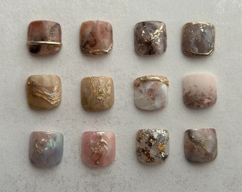 Toe nails | Handmade Press on Nail chip | Handpainted Gel Nails Design