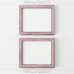 Simple Frame Mockup No3: Pink 24x30 | Vintage  Two Frame Mockup - Set of 2 Blank Frames, Center Frame, Double  Gothic Art Mockup