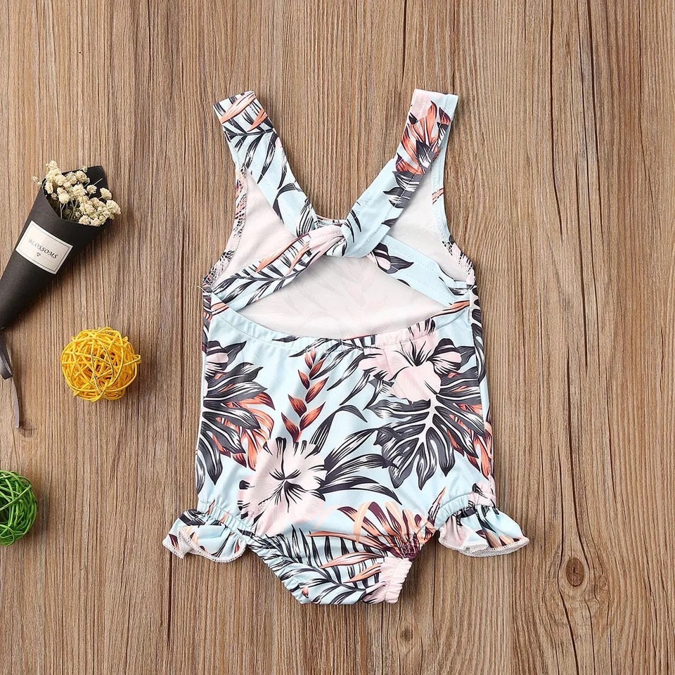 His and Hers Baby Bathing Suits Trendy Floral Swimsuit Etsy