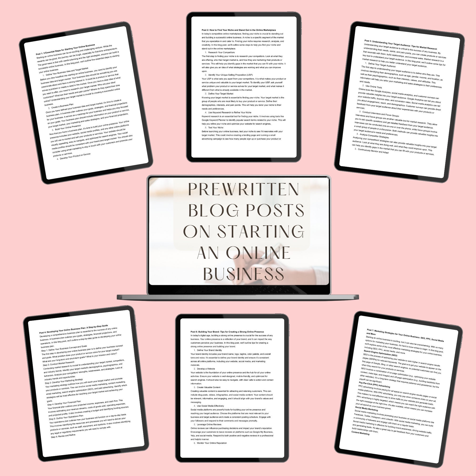 25 Prewritten Blog Posts on Starting an Online Business - Etsy