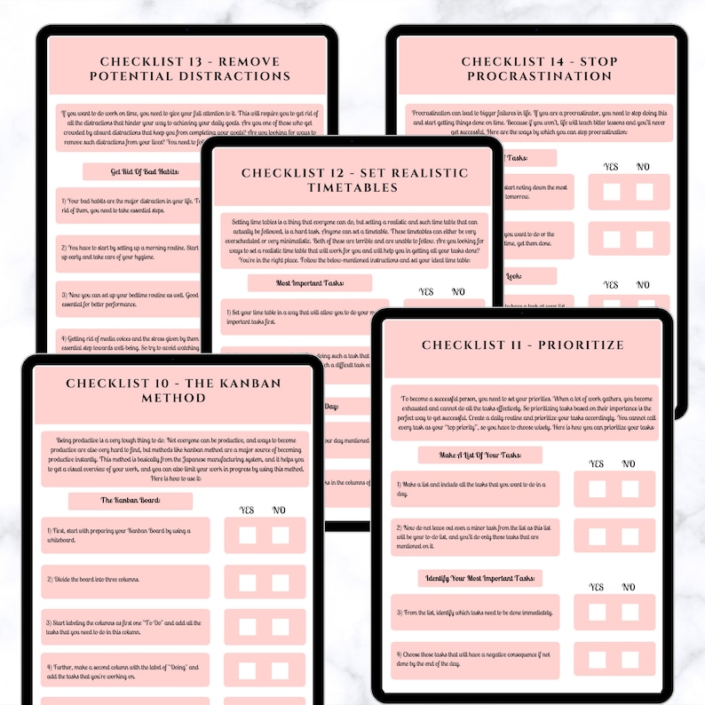 Printable Ultimate Daily Task Checklist/digital Checklist/71 Pages PDF ...
