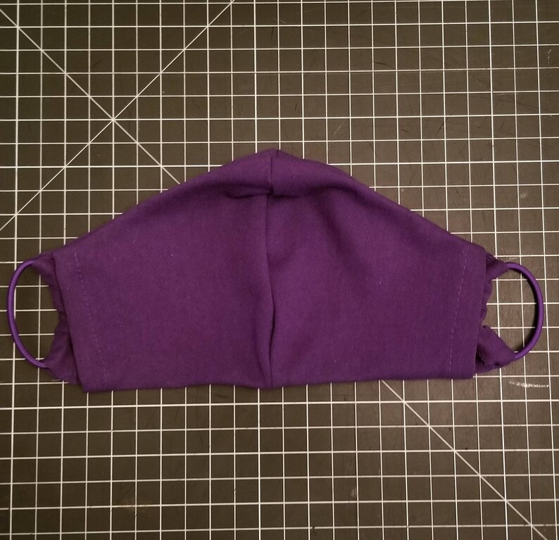 Face Mask Alternative Soft Purple Jersey Cotton/ Adeline's Etsy