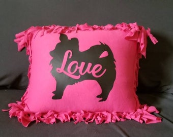 XL Personalized Chihuahua Pillow / Custom Chihuahua Pillow / Chihuahua Lover Gift / Decorative Fringe  / Soft Dog Pillow / Dog Owner Gift