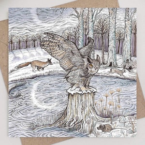 Carte de Noël de chasse