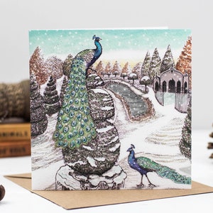 Carte de Noël Jardin rococo
