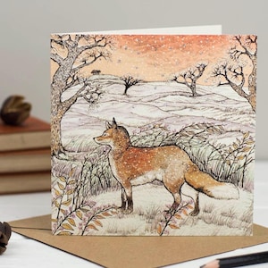 Paquete mixto de 10 tarjetas de felicitación con temática de bosque festivo