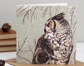 Owl Christmas Card