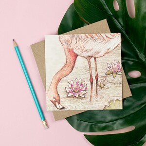 Carte de voeux Flamant rose image 2