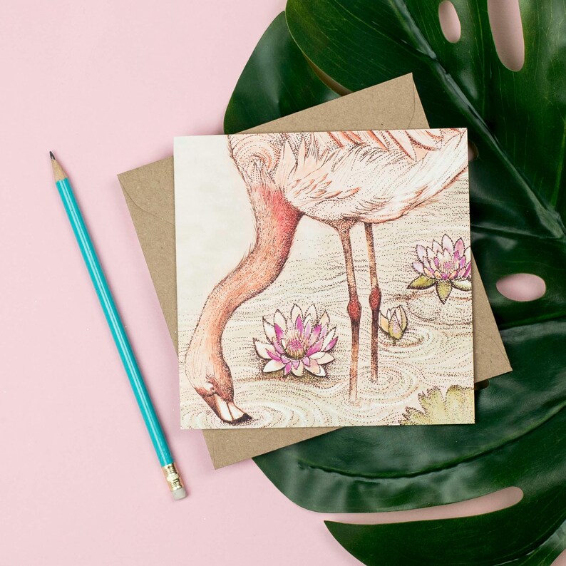 Carte de voeux Flamant rose image 2