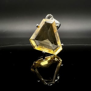 Crystal Necklace, Citrine, RA Citrine Vortex Created By Egyptian High Priestess. Handmade jewelry, Clear Curses, Money Stone  #K198