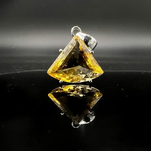 Crystal Necklace, Citrine, RA Citrine Vortex Created By Egyptian High Priestess. Handmade jewelry, Clear Curses, Money Stone  #K164
