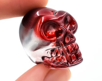 Red Andara Crystal Skull, Cosmic Altar Piece #K990