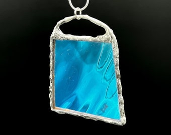 Angel Aura Andara Crystal Necklace, 925 Silver Chain, Blessed Jewelry #K270