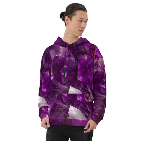 Purple crystal hoodie sale