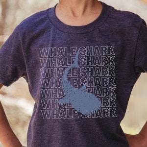 Whale Shark by Size Youth Short Sleeve Tee, kids ocean shirt, whale shark lover, oceanic creatures, kid graphic t-shirt, shark shirt for boy