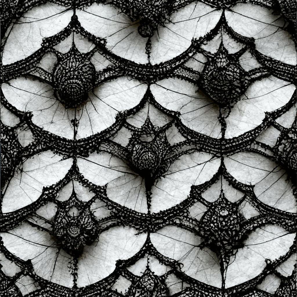 Spiders and Webs Seamless Surface Pattern, Digital Download Repeatable ...