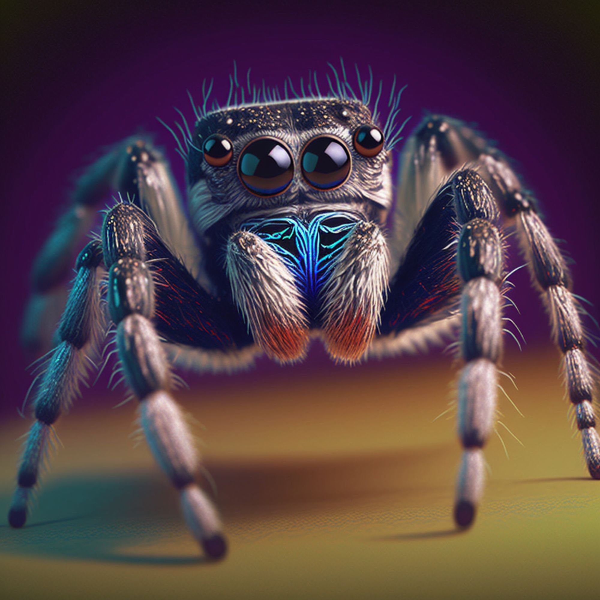 BUNDLE 4 PNG Jumping Spider Digital Downloads for Limited