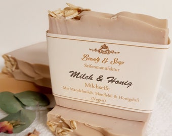 Soap Milk & Honey - nourishing body soap - almond milk, almond oil and organic shea butter