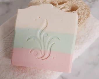 Soap White Tea - nourishing body soap - rice germ oil, tussah silk without palm oil