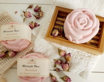 Sole soap Midnight Rose, face and. Body soap, avocado oil, sea salt