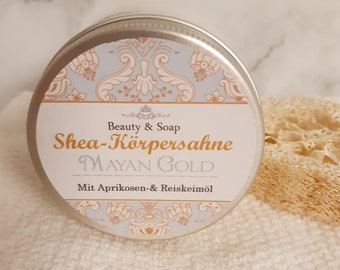 Sheasahne-Bodybutter Mayan Gold reichhaltige Bodylotion Vegan