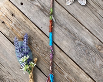 12 inch Boho Hairwrap, clip in or braid in