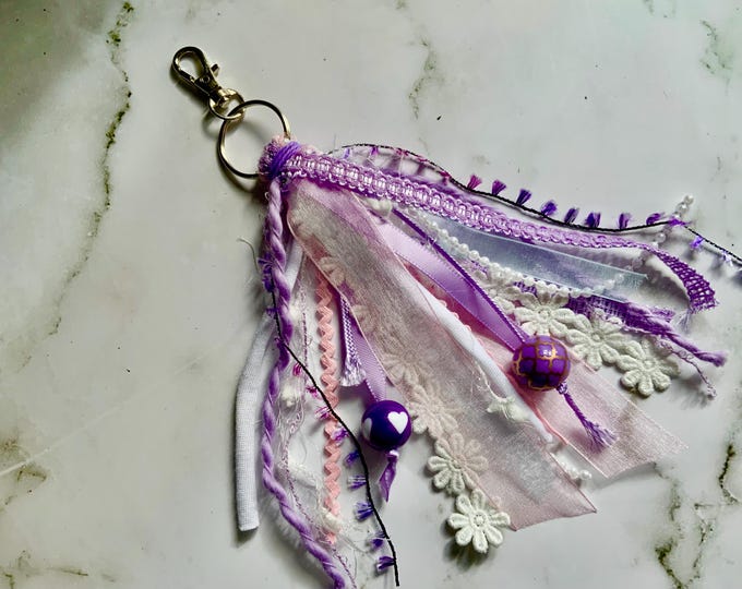 Bag Charm, Purse Charm, Cloud of Joy Purse Tassel, Bible Tassel, Necklace Tassel, Backpack Tassel, Tassel for Decor, Ceiling Fan Tassel