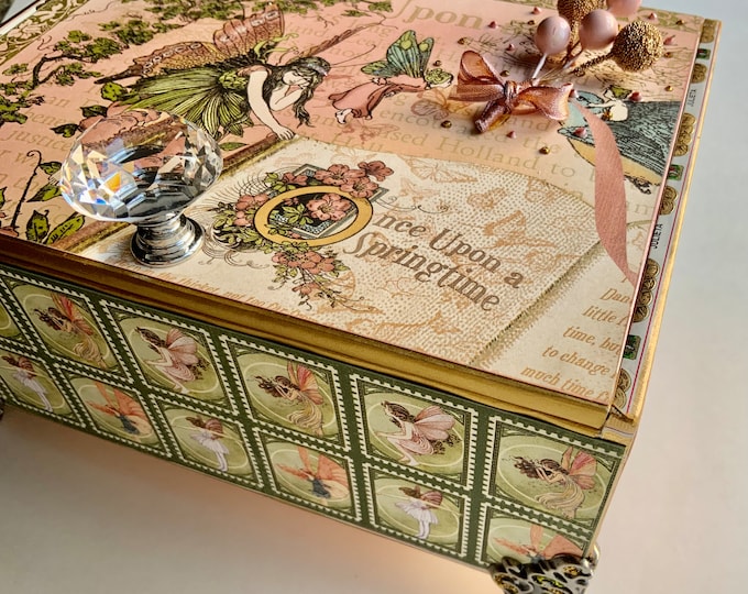 Upcycled Fairy Keepsake Box: Handmade Springtime Decor