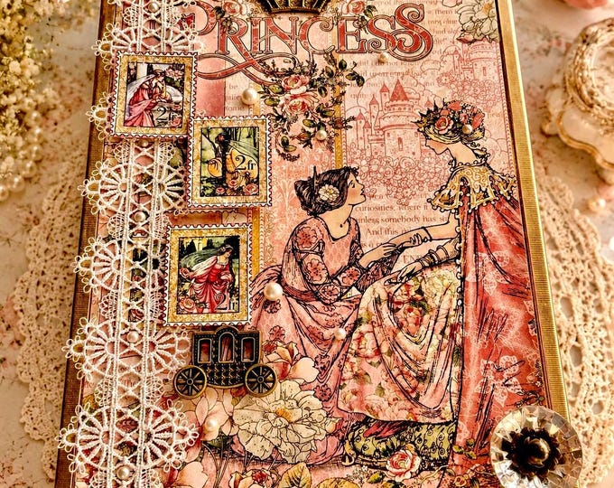 Princess Keepsake Box – Decorated Cigar Box, Heirloom Gift - Free Shipping in US
