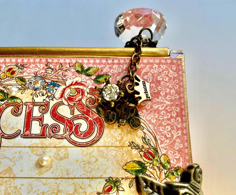 Princess Keepsake Box – Heirloom Gift — Decorated Cigar Box image 7