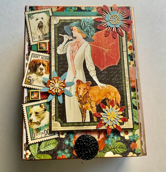 Love My Dog/Cat!, Decorated Cigar Box, Gift for Dog Lover, Dog Memory Box, Gift for New Dog Parent, Repurposed Cigar Box, FREE Shipping