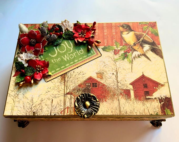 Winter Wonderland Christmas Box –  Handcrafted Holiday Keepsake