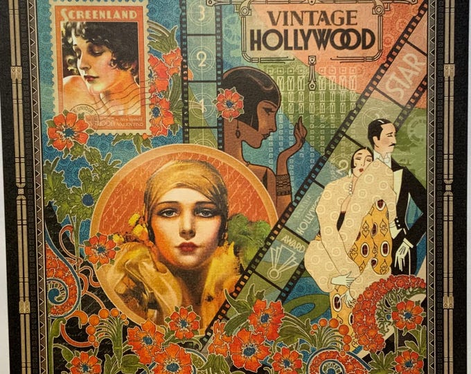 Vintage Hollywood Art Deco Keepsake Box, Graphic 45 Glamour Jewelry Storage