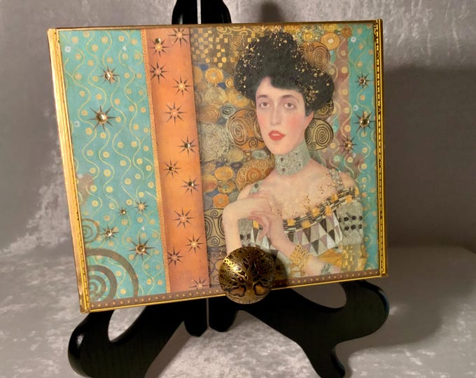 Gustav Klimt Art Box – Decorative Jewelry or Keepsake Storage - Klimt Adele