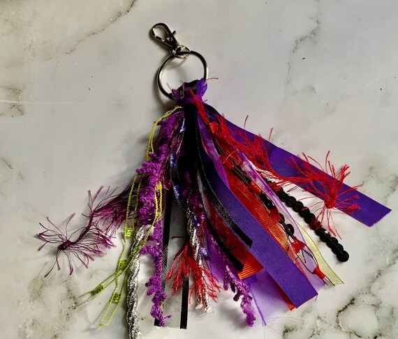 Spooky Purse Tassel, Backpack Tassel, Fan Tassel, Necklace Tassel, Halloween Tassel