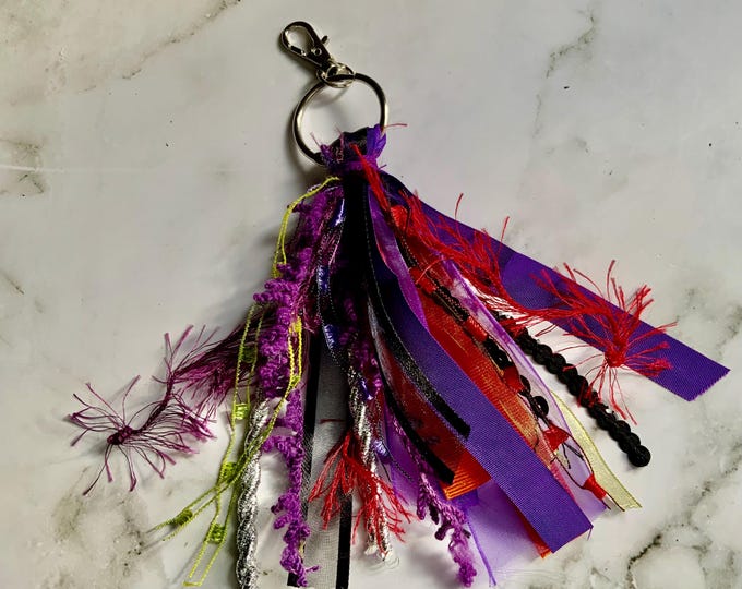 Spooky Purse Tassel, Backpack Tassel, Fan Tassel, Necklace Tassel, Halloween Tassel