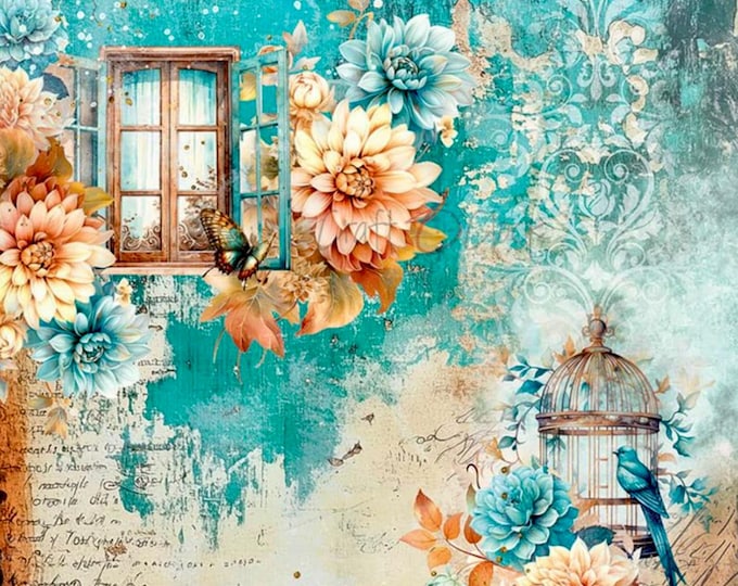 Craft O’Clock Vintage Heaven Decorated Cigar Box – Romantic Keepsake Storage – Shabby Chic Gift or Jewelry Box – Ships Free in the U.S.