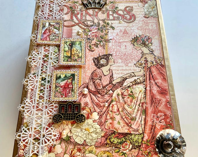 Princess Keepsake Box – Decorated Cigar Box, Heirloom Gift