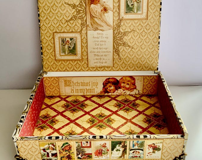 Vintage Christmas Angel Keepsake Box – Graphic 45 Holiday Decor