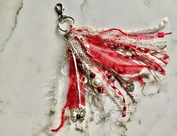 Bag Charm, Junk Journal Tassel, Love Tassel, Necklace Tassel, Purse Tassel, Backpack Tassel, Keychain Tassel, Bible Tassel Bookmark, Charm
