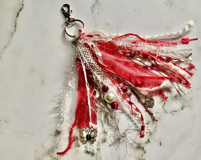 Bag Charm, Junk Journal Tassel, Love Tassel, Necklace Tassel, Purse Tassel, Backpack Tassel, Keychain Tassel, Bible Tassel Bookmark, Charm