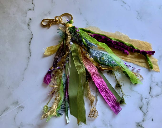 Magic Fairy Tassel, Purse Tassel,  Journal Tassel, Backpack Tassel, Decor Tassel - Free Shipping