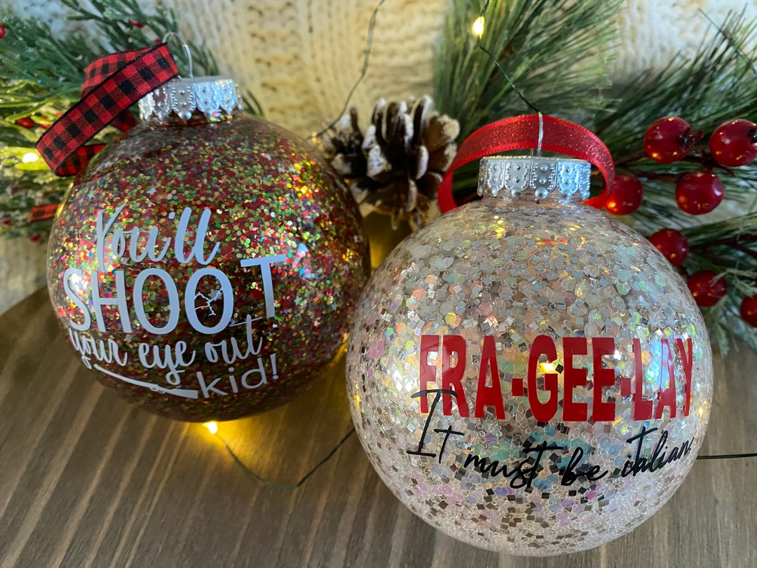 A Christmas Story Ornament Glitter Ornament Christmas Etsy